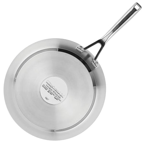 11-Piece 3-Ply Base Stainless Steel Cookware Set. Silver