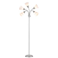 5 Head Floor Lamp (Includes Energy Efficient Light Bulb) White/Silver - Room Essentials